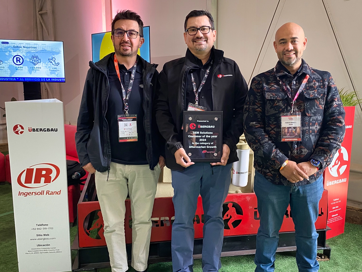 ÜBergbau receives global recognition for its growth as an Ingersoll Rand representative